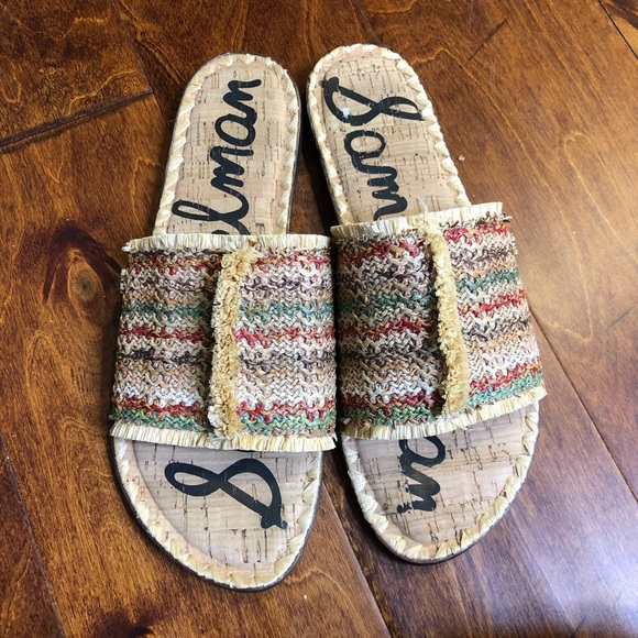Sam Edelman Glenda Raffia Slide Sandal 8.5 - Picture 2 of 10